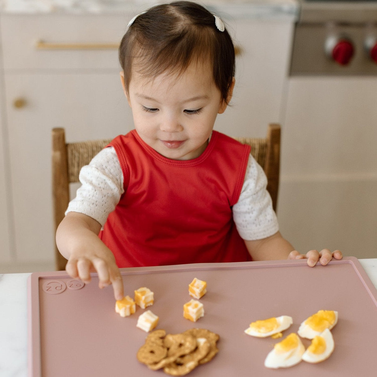 Solid Candy Apple Red Minimalist Bapron from BapronBaby