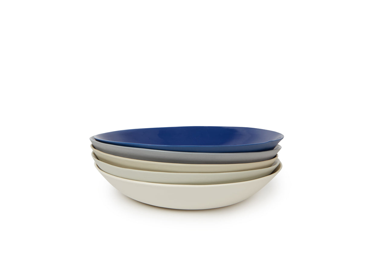 Onda Soup/Pasta Plate - Lapis from French Presse Linens