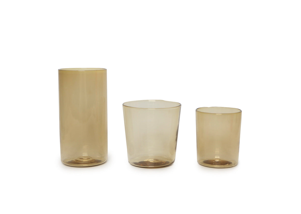 Handblown Tumbler-Topaz from French Presse Linens