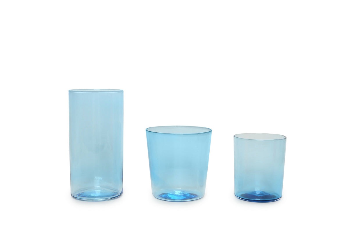 Handblown Tumbler-Aqua from French Presse Linens