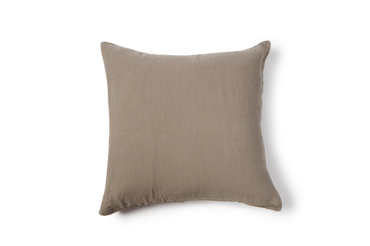 Washed Linen Euro Shams (Pair) from French Presse Linens