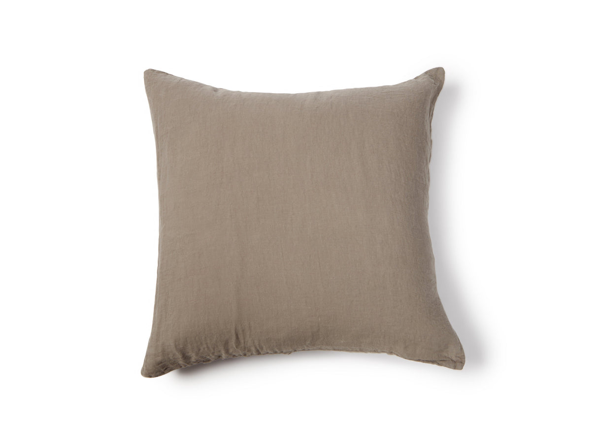 Washed Linen Cushion Cover - Smoke from French Presse Linens
