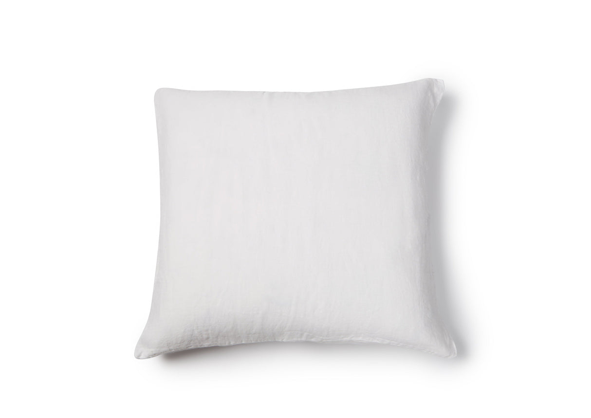 Washed Linen Cushion Cover - White from French Presse Linens