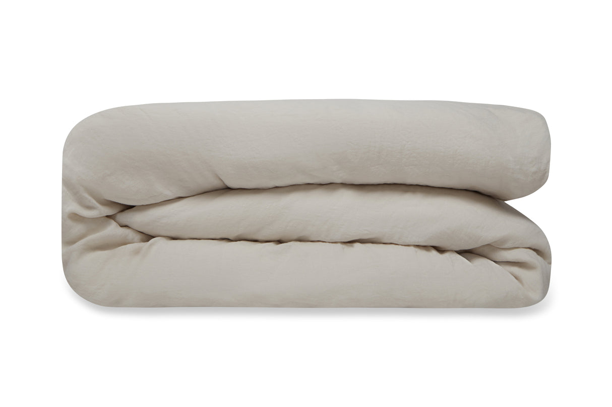 Washed Linen Duvet Cover from French Presse Linens