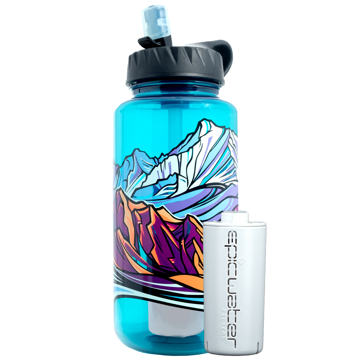 Nalgene OG Gretchen Leggitt Art | 32 & 48oz from Epic Water Filters USA