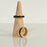 Equator Inlay Ring Band From Abroad Modern