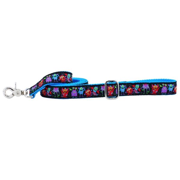 1″ Monstro-City 5ft Essential Ribbon Dog Leash from 2 Hounds Design