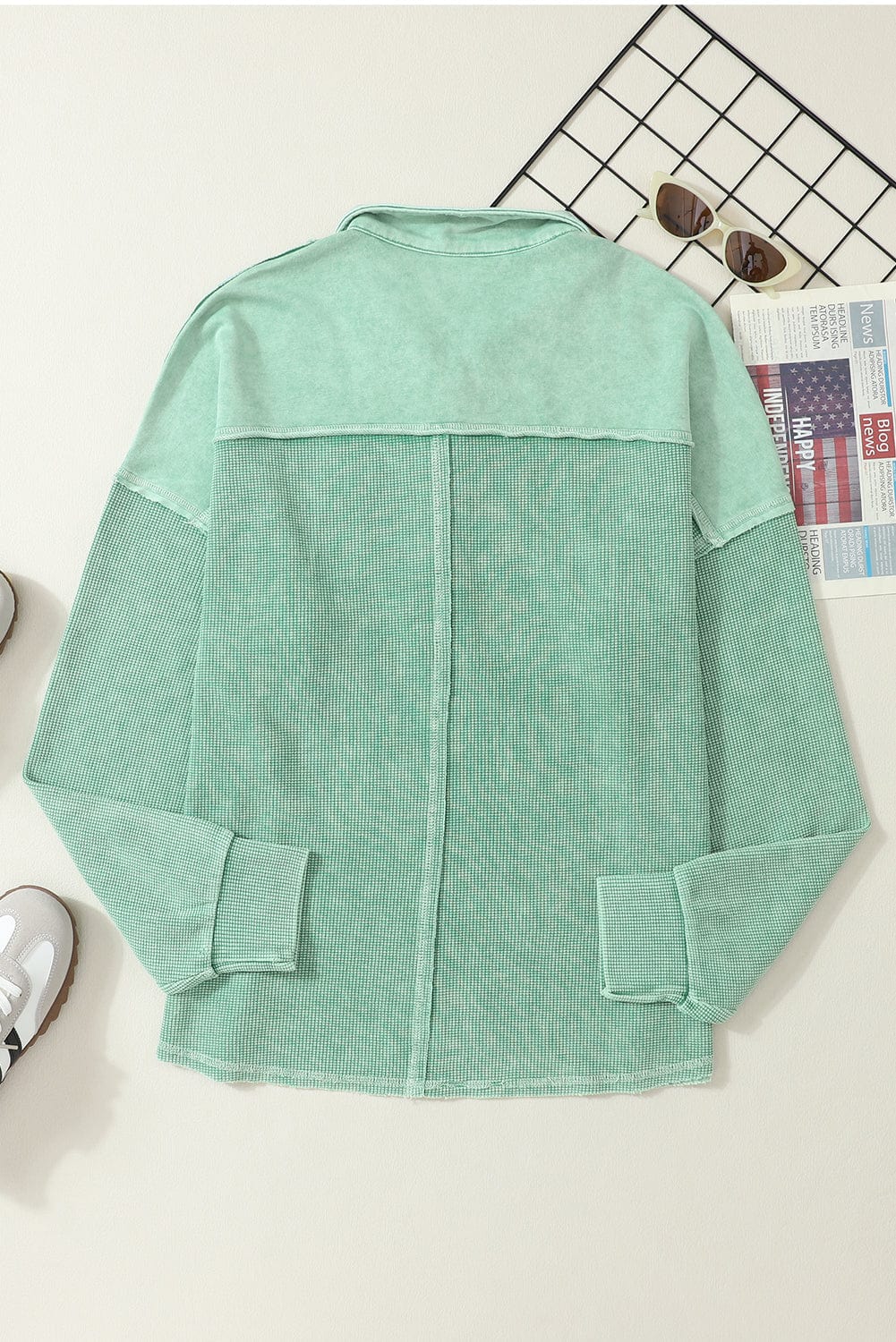Autumn Plaid Shirt Jacket from MsDressly