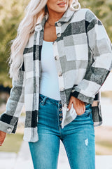 Autumn Plaid Shirt Jacket from MsDressly