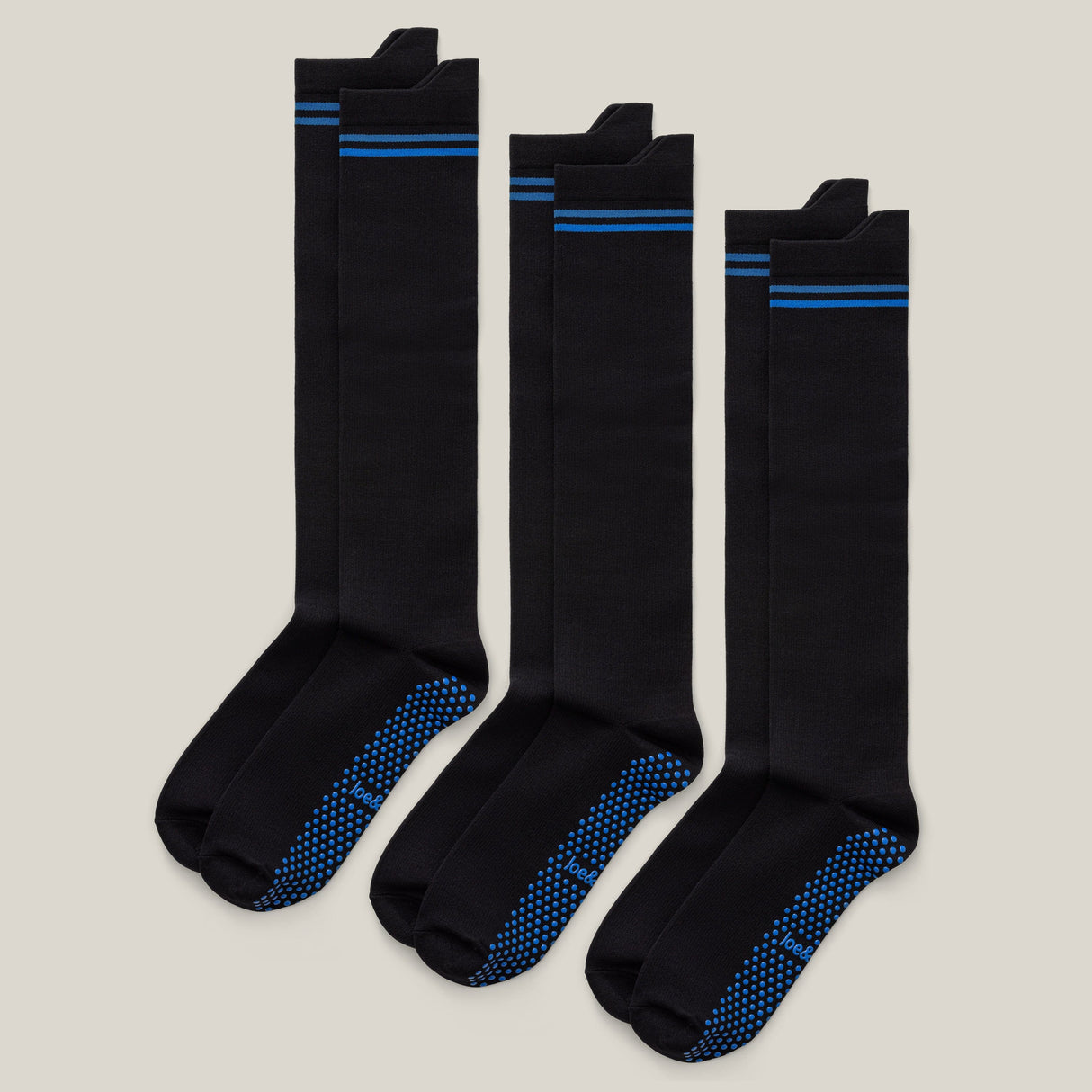 Big-Grip No-Slip Compression Socks: 3-Pack from Joe & Bella