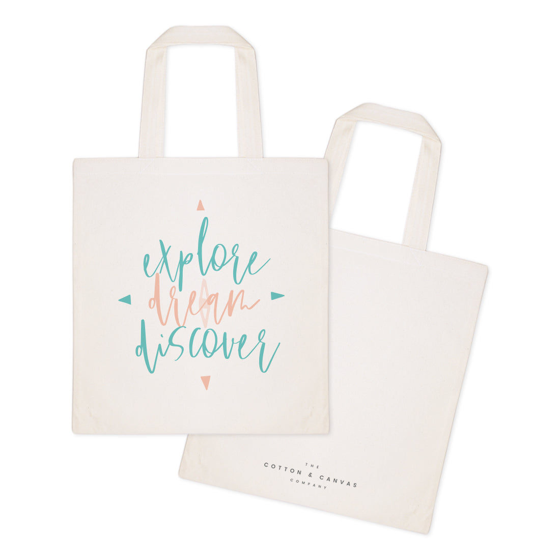 Explore. Dream. Discover Cotton Canvas Tote Bag from The Cotton & Canvas Co.
