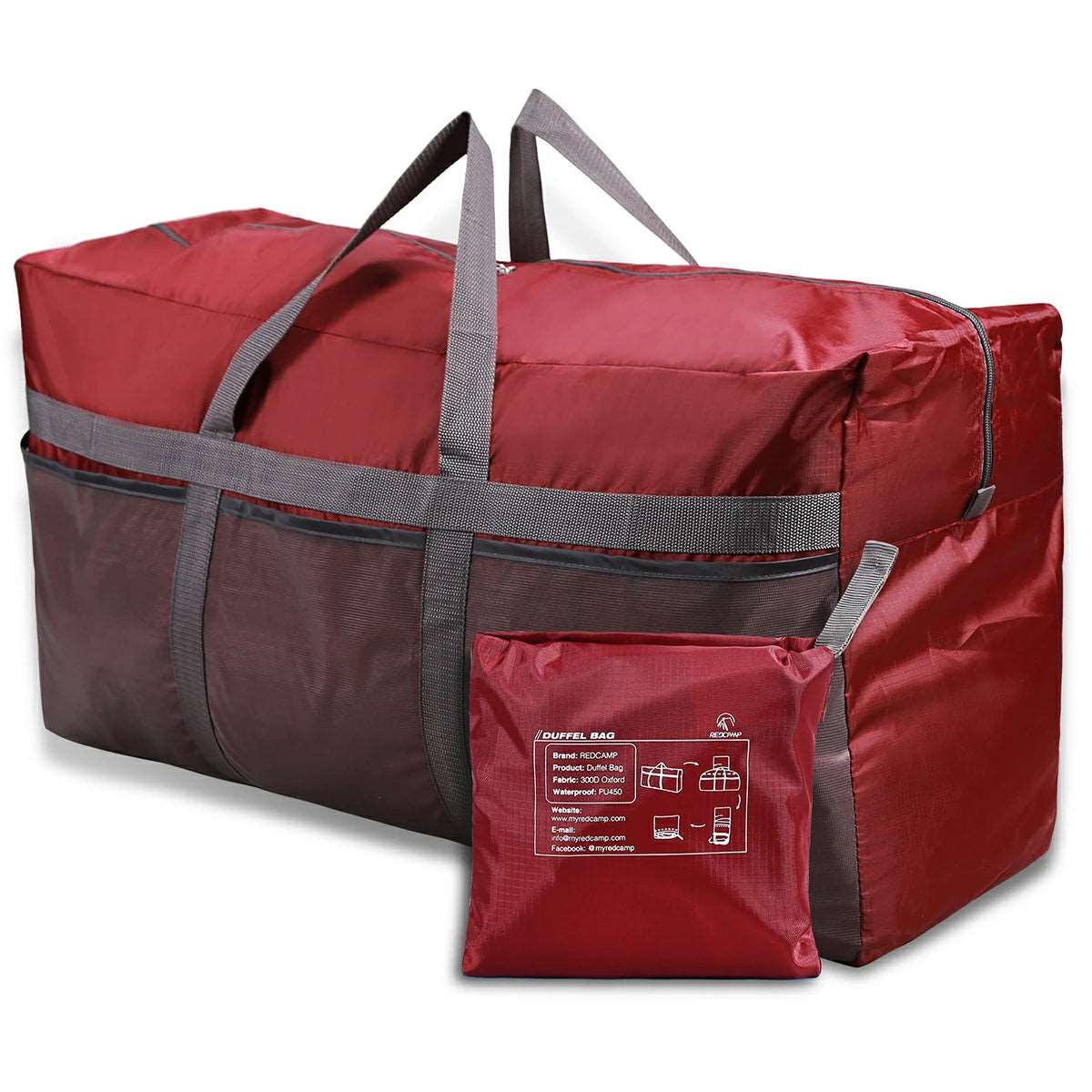 Large Foldable Travel Bag Lightweight Sports Bag 60/75/96L/100L From Redcamp