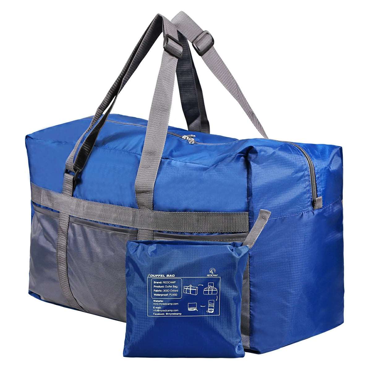 Large Foldable Travel Bag Lightweight Sports Bag 60/75/96L/100L From Redcamp