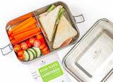 Stainless Steel Lunch Box, 3 Compartment Leak Proof, 50 Oz from ecozoi