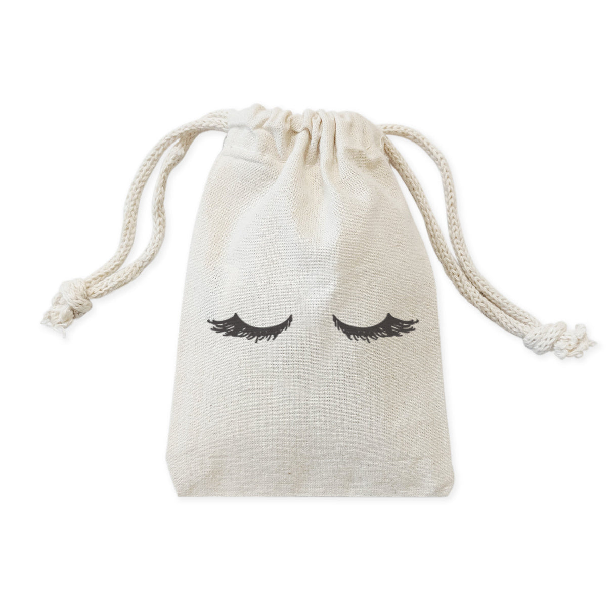Closed Eyelashes Wedding Favor Bags, 6-Pack from The Cotton & Canvas Co.