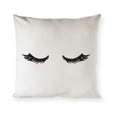 Mascara Closed Eyelashes Pillow Cover from The Cotton & Canvas Co.