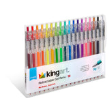 Gel Pens Retractable 18 Colors from KINGART