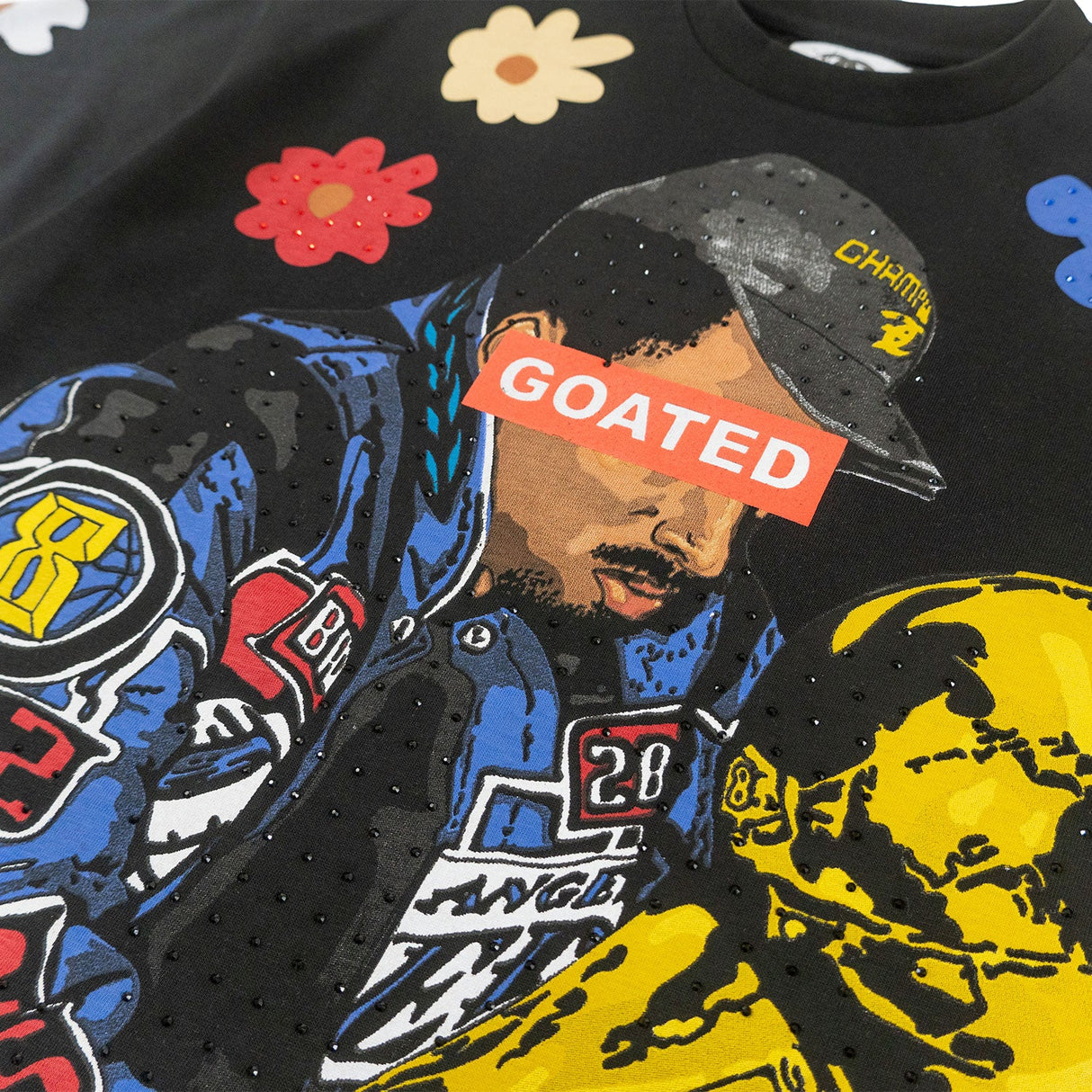 F154 GOAT Crop Tee - Black From Makobi Jeans USA