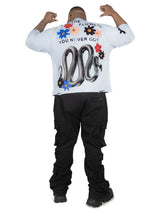 F154 GOAT Crop Tee - White From Makobi Jeans USA