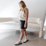 Miss Lydia Loafer in Silver - Kids from Yosi Samra