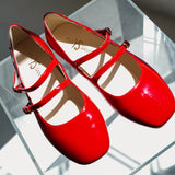 Miss Mary Flat in Red Patent - Kids from Yosi Samra