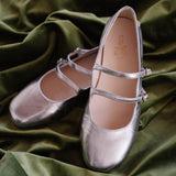 Miss Mary Flat in Silver - Kids from Yosi Samra