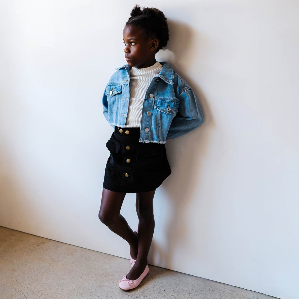 Miss Sadie Ballet Flat in Pink - Kids from Yosi Samra