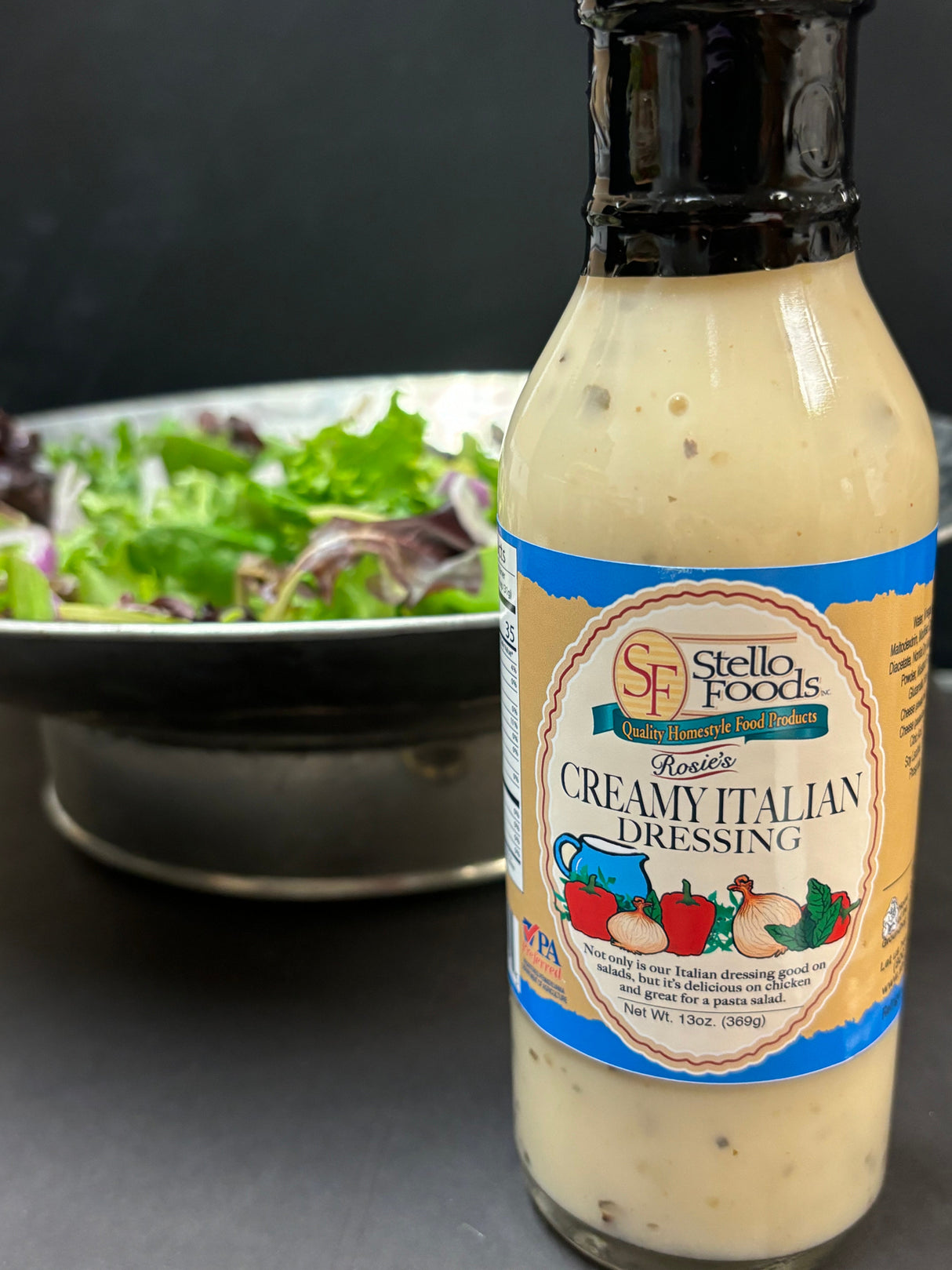 Stello Foods - Rosie's Creamy Italian Dressing 13 oz from Stello Foods