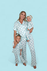 BLUE RIBBON BLOOMS WOMEN’S RELAXED FLARE DREAM SET from DREAM BIG LITTLE CO