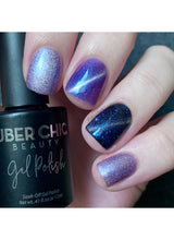 Galactic Night - Cats Eye Iridescent Gel Polish from UberChic Beauty