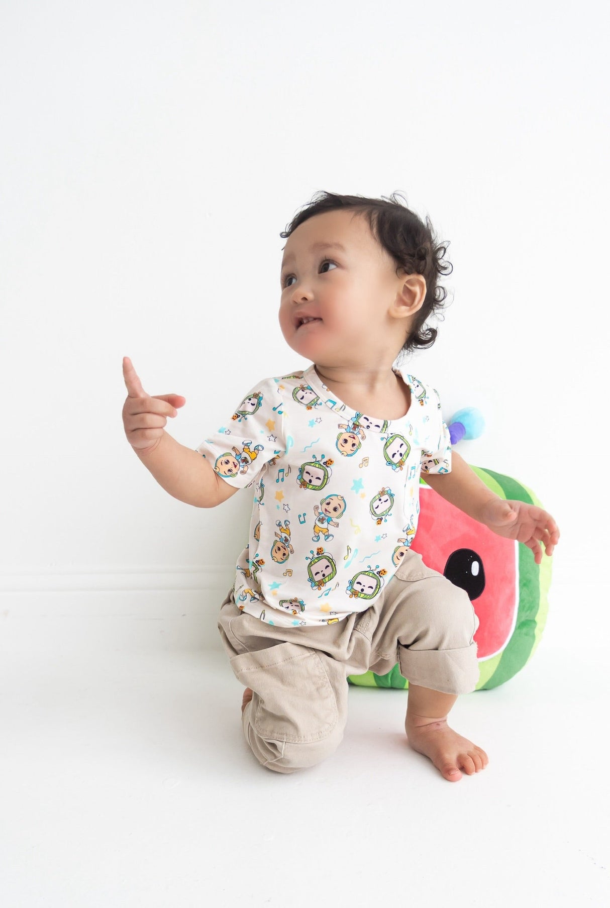 Dream Big Little Co x CoComelon JJ MUSICAL MELON DREAM POCKET TEE from DREAM BIG LITTLE CO