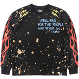 F4120 Toxic World Crewneck Sweatshirt  - Black From Makobi Jeans USA