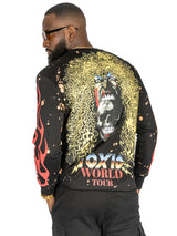F4120 Toxic World Crewneck Sweatshirt  - Black From Makobi Jeans USA