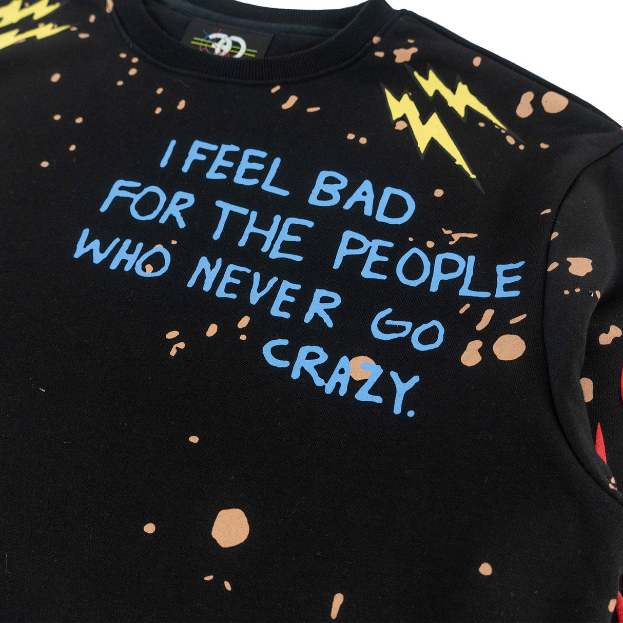 F4120 Toxic World Crewneck Sweatshirt  - Black From Makobi Jeans USA