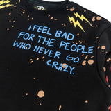 F4120 Toxic World Crewneck Sweatshirt  - Black From Makobi Jeans USA