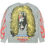 F4120 Toxic World Crewneck Sweatshirt  - Gray From Makobi Jeans USA
