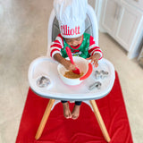 Solid Cranberry Minimalist Splash Mat - A Waterproof Catch-All for Highchair Spills and More! from BapronBaby