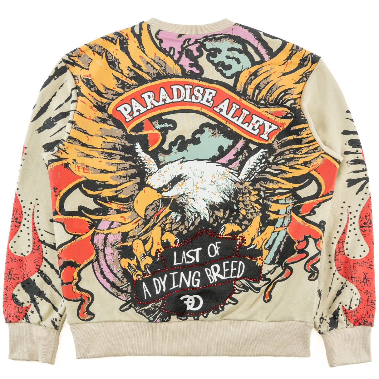 F4360 Dying Breed Crewneck Sweatshirt - Oat From Makobi Jeans USA