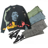 F4789 Hendrix 2024 Crewneck Sweatshirt - Black From Makobi Jeans USA