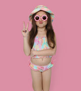 RAINBOW CLOUDS DREAM SMOCKED TANKINI TWO PIECE SWIM SUIT from DREAM BIG LITTLE CO