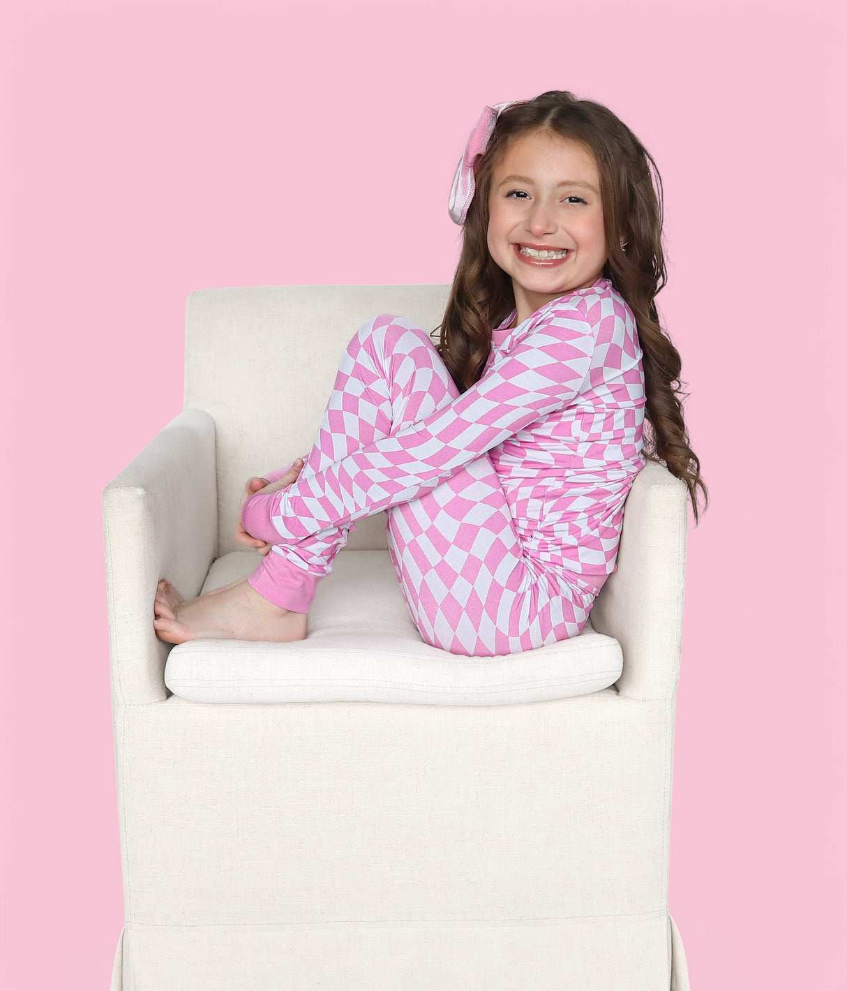 BUBBLEGUM WAVY CHECKERS DREAM SET from DREAM BIG LITTLE CO