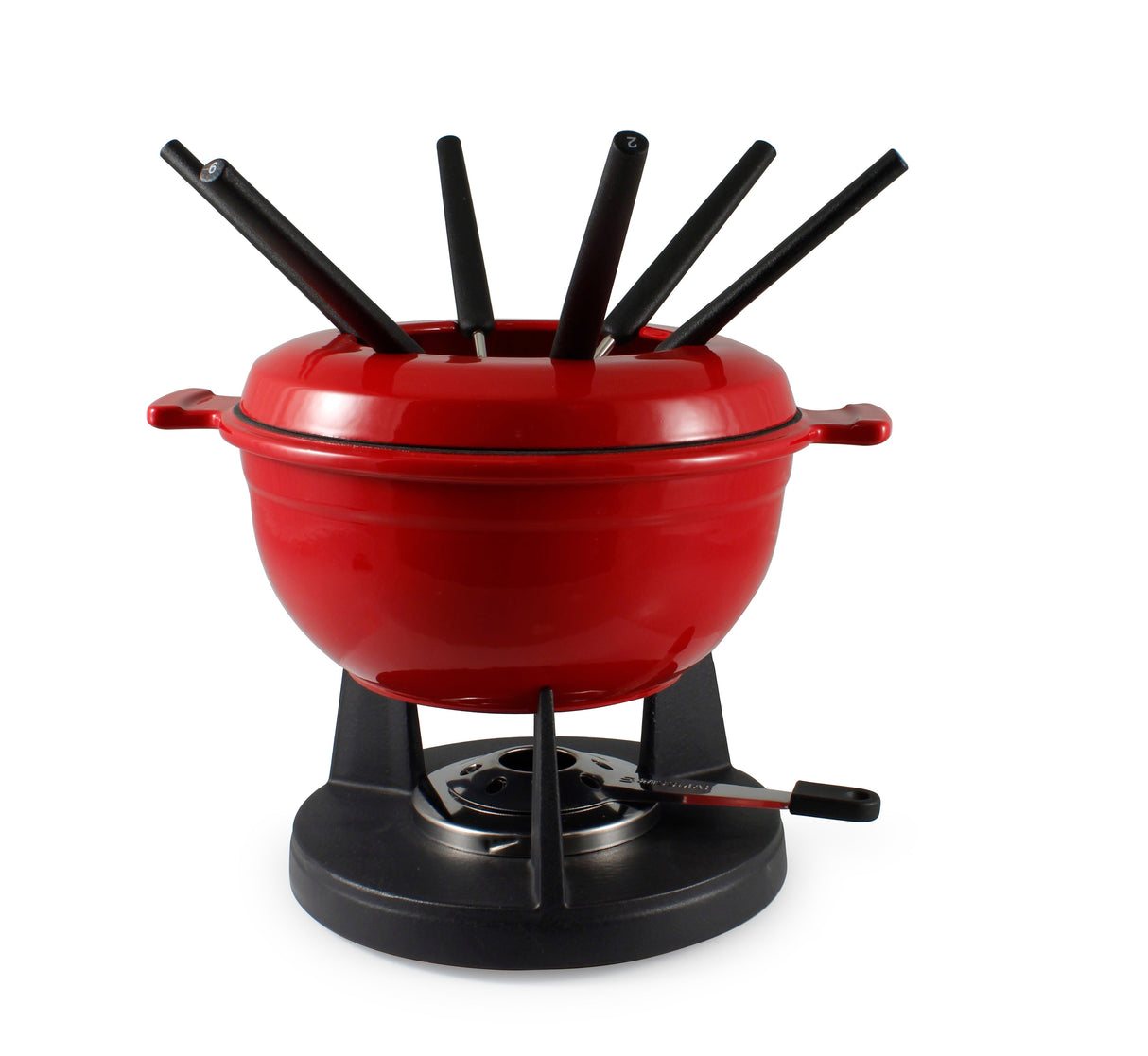 Cast Iron Fondue Set | Lucerne | Red | from Swissmar INC