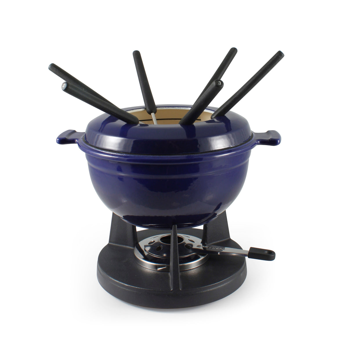 Cast Iron Fondue Set | Lucerne | Indigo Blue | from Swissmar INC