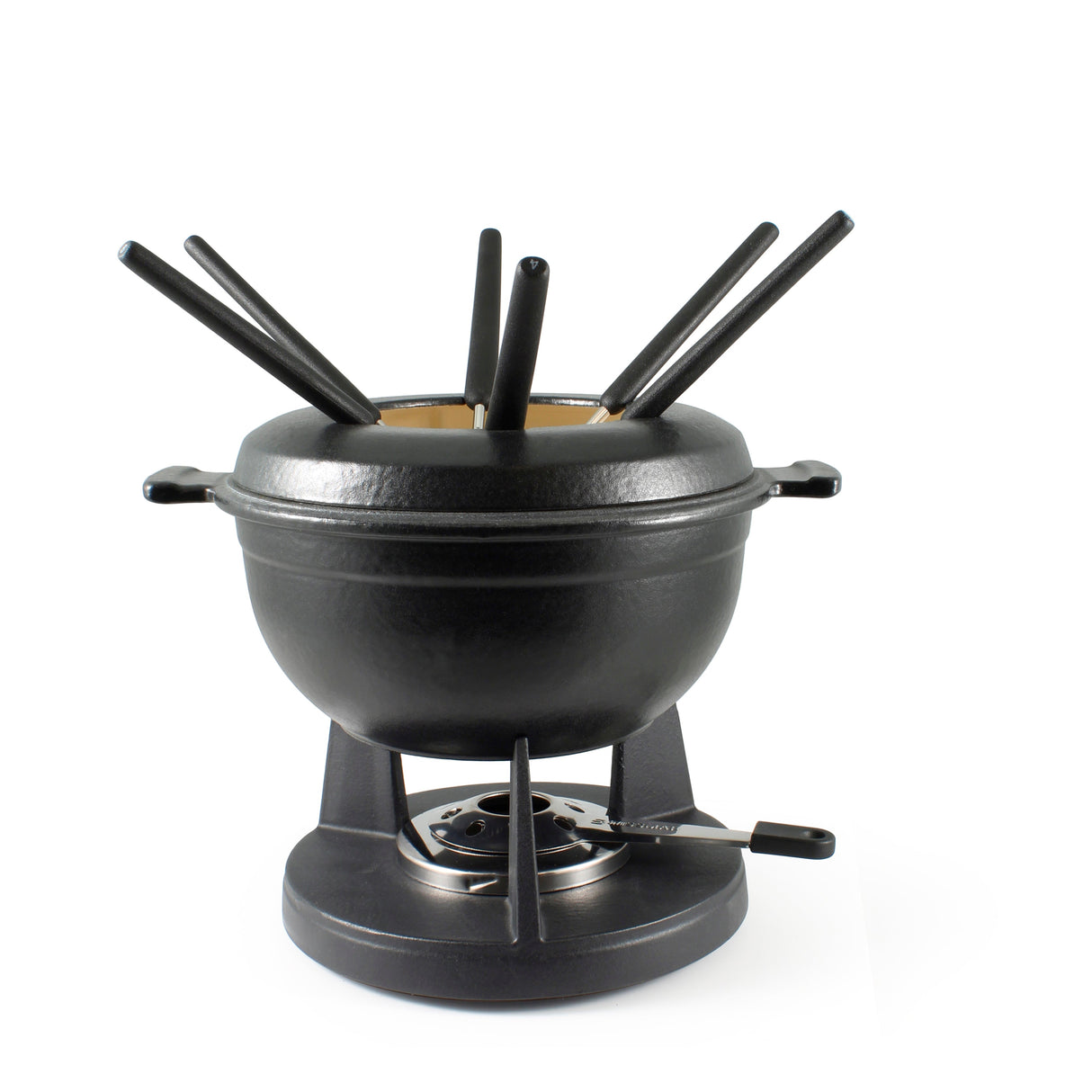 Cast Iron Fondue Set | Lucerne | Matte Black | from Swissmar INC
