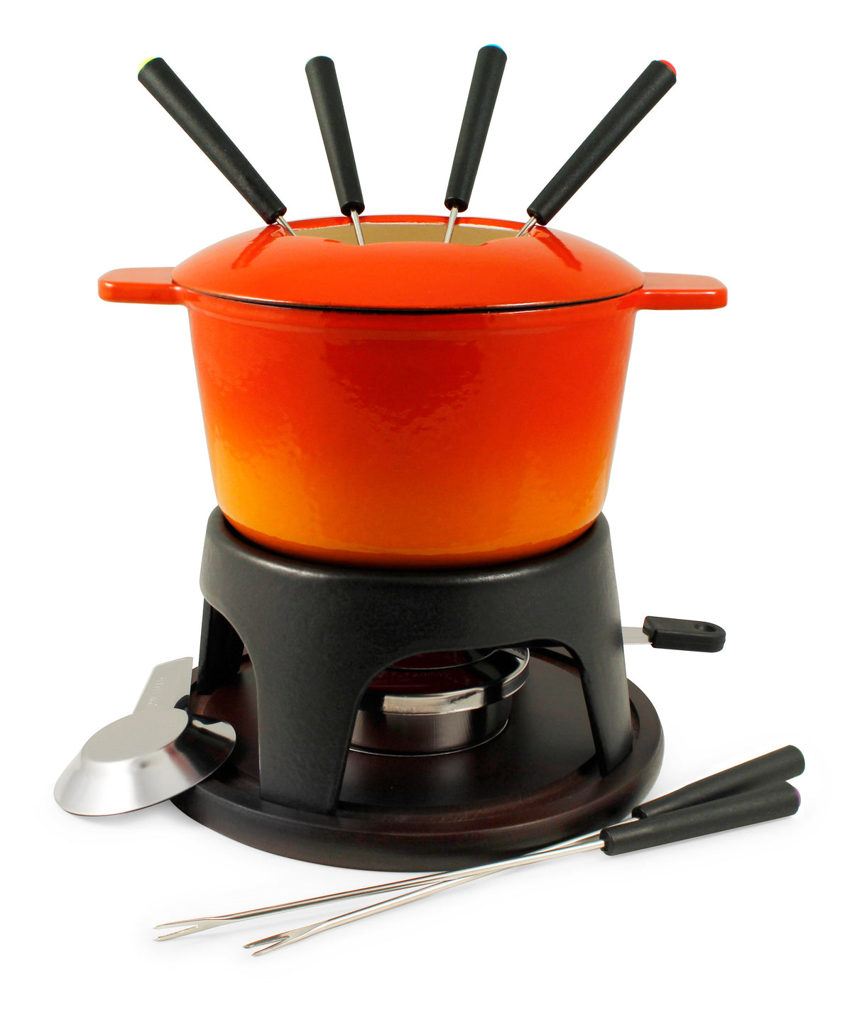 Cast Iron Fondue Set | Sierra | Gradient Orange | from Swissmar INC