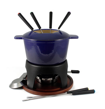 Cast Iron Fondue Set | Sierra | Deep Blue | from Swissmar INC