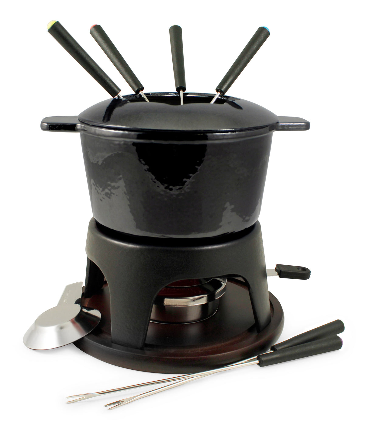 Cast Iron Fondue Set | Sierra | Metallic Black | from Swissmar INC