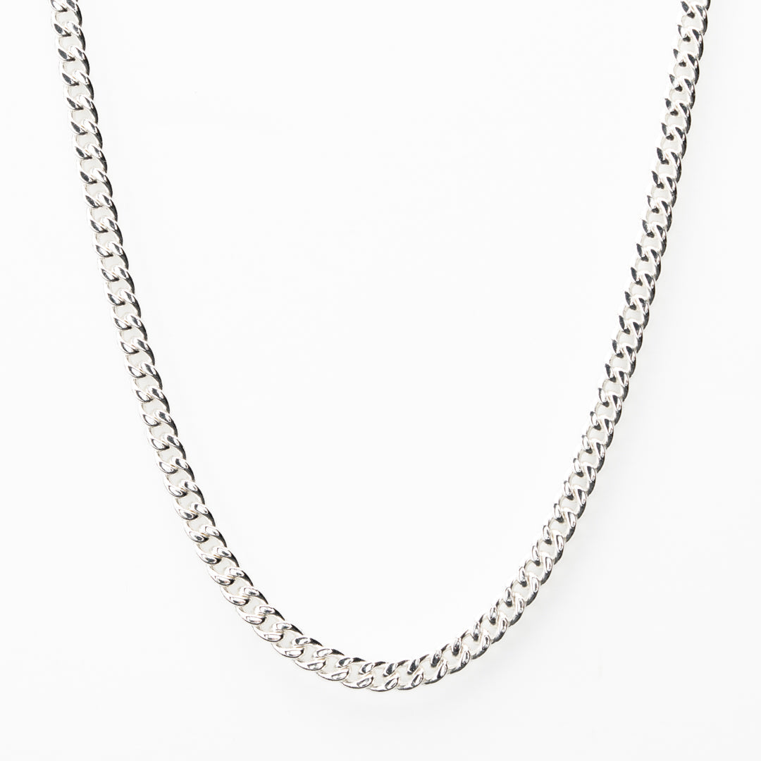 Luxury 925 Silver Cuban Necklace - 5mm From Vintage Gentlemen