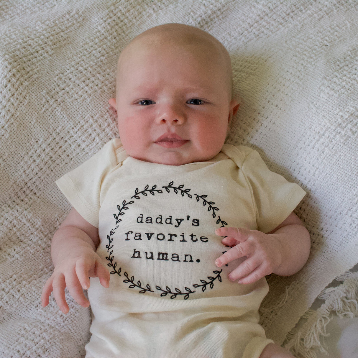 Daddy's Favorite Human - Organic Cotton Bodysuit From Tenth & Pine