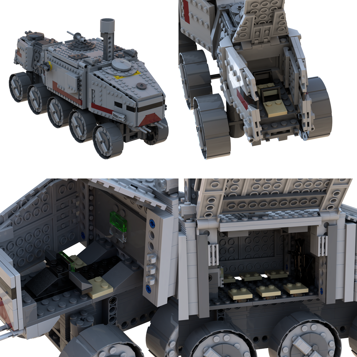 11917: CLONE TURBO TANK from REPUBLICBRICKS